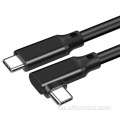 USB3.2 100W5A Typ-C 90 Grad AV-Daten Kabel 4K60Hz 20 Gbit / s